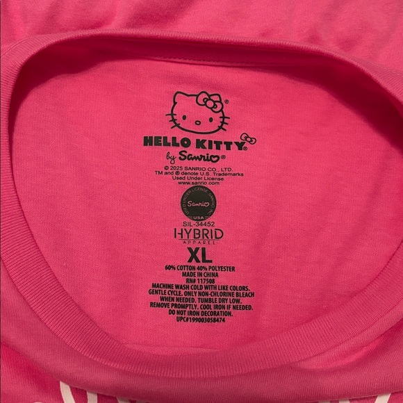 Hello Kitty Vibrant Pink Tee - Picture 4 of 5